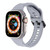 For Apple Watch 3 42mm Ripple Silicone Sports Watch Band(Light Grey) For Apple Watch 3 42mm Ripple Silicone Sports Watch Band(Light Grey)
