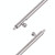 20mm 100pcs Stainless Steel Watch Band Connector, Outside Diameter:1.8mm