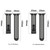 For Apple Watch 42mm Magnetic Buckle Silicone Watch Band(Black Red)