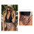 Summer One-piece Backless Lace-Up Ladies Swimsuit Floral-print Halter Bikini, Size: XL(Leopard+Coffee)