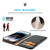 For iPhone 15 Pro Max DUX DUCIS Hivo Series Cowhide + PU + TPU Flip Phone Case(Black)