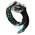 For Apple Watch 6 44mm Rainbow Dots Silicone Magnetic Black Buckle Watch Band(Black)