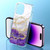 For iPhone 14 Dual-side IMD Marble Magsafe Phone Case(White Purple)