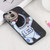 For iPhone XR Spaceman Binoculars Phone Case(Black and Beige)