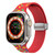 For Apple Watch 5 40mm Rainbow Dots Silicone Magnetic Buckle Watch Band(Red)