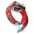For Apple Watch 5 40mm Rainbow Dots Silicone Magnetic Buckle Watch Band(Red)