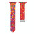 For Apple Watch 5 40mm Rainbow Dots Silicone Magnetic Buckle Watch Band(Red)