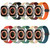 For Apple Watch Ultra 49mm Rainbow Dots Silicone Magnetic Black Buckle Watch Band(Black) For Apple Watch Ultra 49mm Rainbow Dots Silicone Magnetic Black Buckle Watch Band(Black)