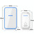 CACAZI Home Smart Digital Wireless Doorbell Remote Electronic Doorbell Elderly Pager, Style: EU Plug(Black)
