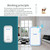 CACAZI Home Smart Digital Wireless Doorbell Remote Electronic Doorbell Elderly Pager, Style: EU Plug(Black)