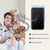 CACAZI Home Smart Digital Wireless Doorbell Remote Electronic Doorbell Elderly Pager, Style: EU Plug(Black)