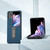 For OPPO Find N2 Flip Genuine Silky Soft ABEEL Phone Case with Holder(Blue)