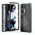 For OPPO Find N2 Mechanical Legend Integrated Electroplating All-inclusive Phone Case(Black)
