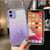 For iPhone XR Starry Gradient Glitter Powder TPU Phone Case(Transparent)