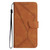 For iPhone 15 Pro Max Stitching Embossed Leather Phone Case(Brown)