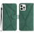 For iPhone 15 Pro Stitching Embossed Leather Phone Case(Green)