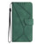 For iPhone 15 Pro Stitching Embossed Leather Phone Case(Green)