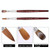 Red Wood Handle Kolinsky Hair Nail Art Brush No. 16