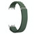 For Xiaomi Mi Band 8 Metal Plug Loop Nylon Watch Band(Silver+Army Green)