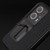 For OPPO Find N2 Integrated Genuine Leather + PC Litchi Texture Phone Case with Holder(Black)