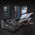For OPPO Find N2 Integrated Genuine Leather + PC Litchi Texture Phone Case with Holder(Black)