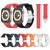 Metal Butterfly Buckle Silicone Watch Band For Apple Watch 5 40mm(Starlight Color)