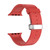 Metal Butterfly Buckle Silicone Watch Band For Apple Watch Ultra 49mm(Red)