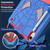 For iPad 10th Gen 10.9 2022 Spider Texture Silicone Hybrid PC Tablet Case with Shoulder Strap(Blue + Red)