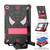 For Lenovo Tab M10 3rd Gen Spider Texture Silicone Hybrid PC Tablet Case with Shoulder Strap(Black + Rose Red)