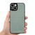 For iPhone 12 Pro Carbon Fiber Texture Leather Back Cover Phone Case(Green)