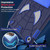 For Lenovo Tab M10 3rd Gen Spider Texture Silicone Hybrid PC Tablet Case with Shoulder Strap(Navy Blue + Blue)