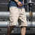 Summer Men Thin and Loose Fitting Casual Beach Shorts, Size:M(9022-Khaki)