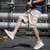 Summer Men Thin and Loose Fitting Casual Beach Shorts, Size:M(9022-Khaki)