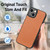 For iPhone 6 Plus / 6s Plus Carbon Fiber Texture Leather Back Cover Phone Case(Brown)