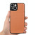 For iPhone X / XS Carbon Fiber Texture Leather Back Cover Phone Case(Brown)