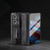 For OPPO Find N2 Integrated  Genuine Leather Weilai Series Phone Case with Holder(Black)