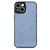 For iPhone 14 Pro Max Carbon Fiber Texture Leather Back Cover Phone Case(Blue)