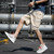 Summer Men Thin and Loose Fitting Casual Beach Shorts, Size:XXXL(9033-Green White Camo)