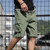 Summer Men Thin and Loose Fitting Casual Beach Shorts, Size:XXXXXL(9022-Army Green)