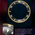 OLEVS 6650 Men Luminous Waterproof Silicone Strap Mechanical Watch(Black + Gold)