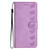 For iPhone 14 Seven Butterflies Embossed Leather Phone Case(Purple)