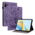 For Honor Pad V8 Pro Butterfly Rose Embossed Leather Tablet Case(Purple)
