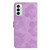 For Samsung Galaxy M23 Flower Embossing Pattern Leather Phone Case(Purple)