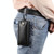 Litchi Texture Waist Belt Wallet Bag For Folding Screen Phone(Black)