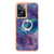 For OnePlus Nord N300 Electroplating Marble Dual-side IMD Phone Case with Ring(Purple 016)