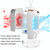 RD22 Rotating Humidification Fan Warm Light Atmosphere Light Automatic Shaking Head with Digital Display Air Cooler(Green) RD22 Rotating Humidification Fan Warm Light Atmosphere Light Automatic Shaking Head with Digital Display Air Cooler(Green)