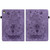 For Nokia T21 Butterfly Rose Embossed Leather Tablet Case(Purple)