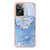 For OnePlus Nord N300 Electroplating Marble Dual-side IMD Phone Case with Ring(Blue 018)