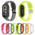 For Xiaomi Mi Band 8 Integrated Transparent Silicone Watch Band(Black)