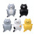 Fat Cat 3D Refrigerator Magnet Magnetic Sticker Phone Case DIY Accessories(Yellow)